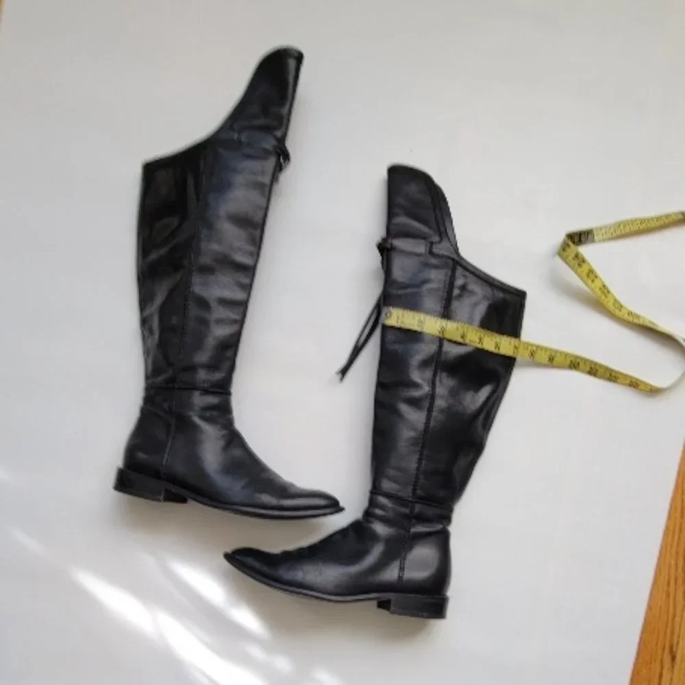 FRANCO BOSCHI TALL BOOTS WITH TASSEL SIZE 38 1/2 USED - Picture 9 of 14